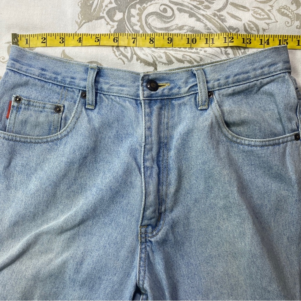 Bugle Boy Vintage Relaxed Fit
Tapered Jeans Tag Sz‎ 32X32 Actual
31X27 - Picture 4 of 14